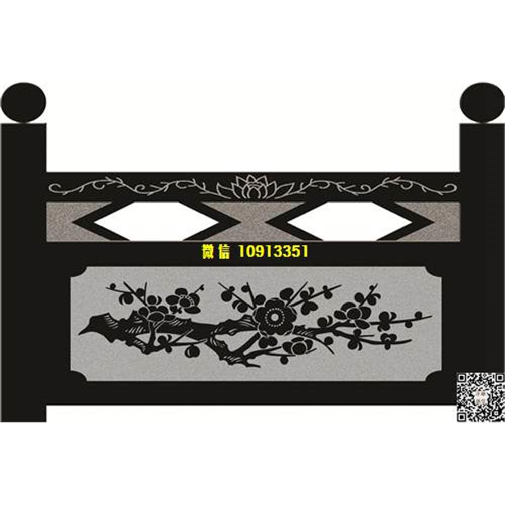 精雕图92梅花栏板精雕图线雕图线条图单线铣底图_电脑雕刻plt文泰矢量图精雕图浮雕图